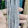 Faceted Gray Moonstone Abacus Beads: DIY Jewelry Round Beads String, Semi-finished Components.