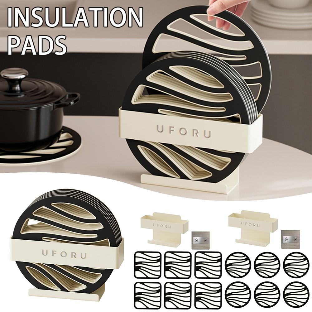 Круглая/квадратная изоляционная подкладка для рабочего стола, термостойкая, нескользящая подставка для чашки для домашней кухни