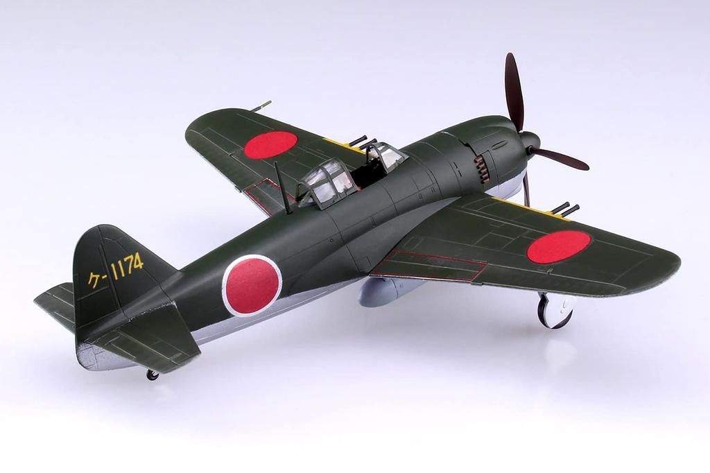 Пластиковая модель самолета AOSHIMA Shiden Type 11 Otsu, цветное литье 1/72 № 8 N1K1-Jb