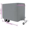 Protective Cover for Horse Trailer Grey 334x148x230 cm Non woven Fabric
