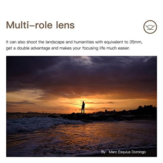 TTArtisan 23mm Manual Large Aperture Lens for Canon EOS M Mount Cameras F1.4 APS-C (M1, M2, M3, M5, M6, M6II, M10, M100, M50)