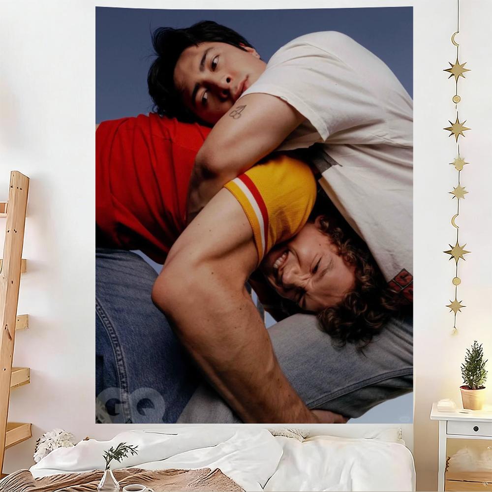 Intense Rivalry Tapestry Retro Sport Wrestling Photo Wall Hanging Dynamic Competitive Banner for Bedroom Dorm Bar Party Decor