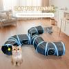 Туннель для кошек в помещении Складные трубы для маленьких животных Игрушки для котят Интерактивный лабиринт для домашних животных Игрушки для кошек Износостойкие туннели для кошек