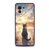 Чехол для телефона Cover для Xiaomi Mi 17 Pro Max 15 14 13 12 11 Ultra 15T 14T 13T 12T 11T Pro Lite Мягкий ТПУ Корпус Забавный Закат Кошка Сумки
