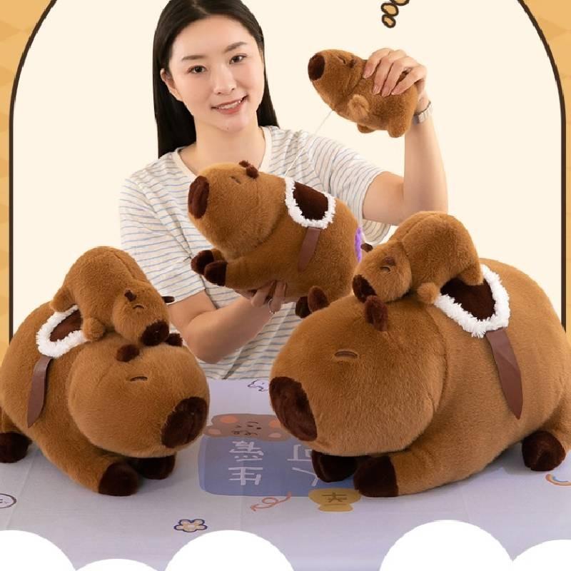 Buttock Capybara Purple Plush Toy Cartoon Stuffed Doll Decoration Gift Kids