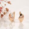 Fashion 18k Rose Gold Plated Latest Stylish Copper Zircon Earrings for Women and Girls