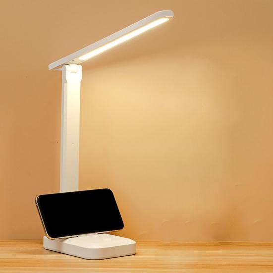 3 режима затемнения, сенсорное управление, складная настольная лампа, USB перезаряжаемая батарея, светодиодная лампа для чтения, домашний декор