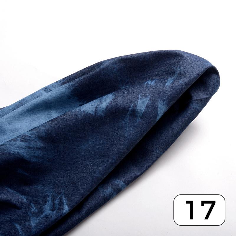 50*140 см модная джинсовая ткань тай-дай, промытая, плотная ткань для юбок, джинсов, брюк, одежды, платьев, шитья, сделай сам, пэчворк, материал