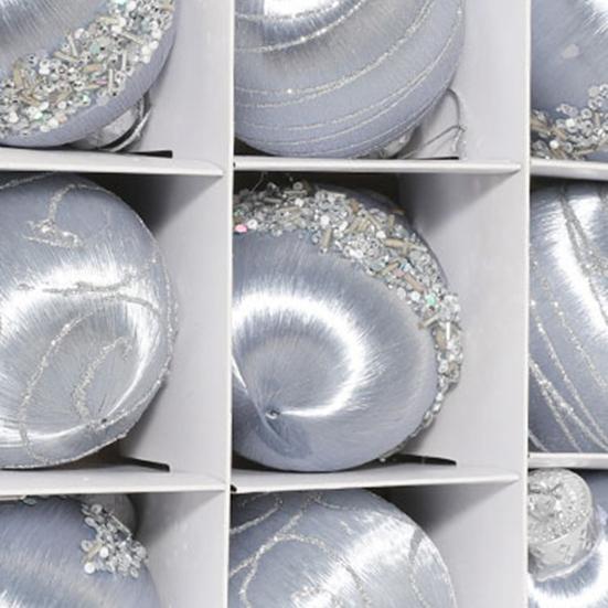 9 шт. 3,15 дюйма Рождественские шары Украшения Блеск Блестки Рождественские Подвески