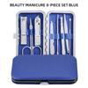 Hot Sale 4-Color Nail Clipper Set 8/12/16/19 in 1 Manicure & Pedicure Grooming Kit Stainless Steel Nail Cutter Tools Home Use