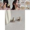 Stylish Ins Trendy Heart Earrings In Gold And Silver Unique Vintage Jewelry For Women