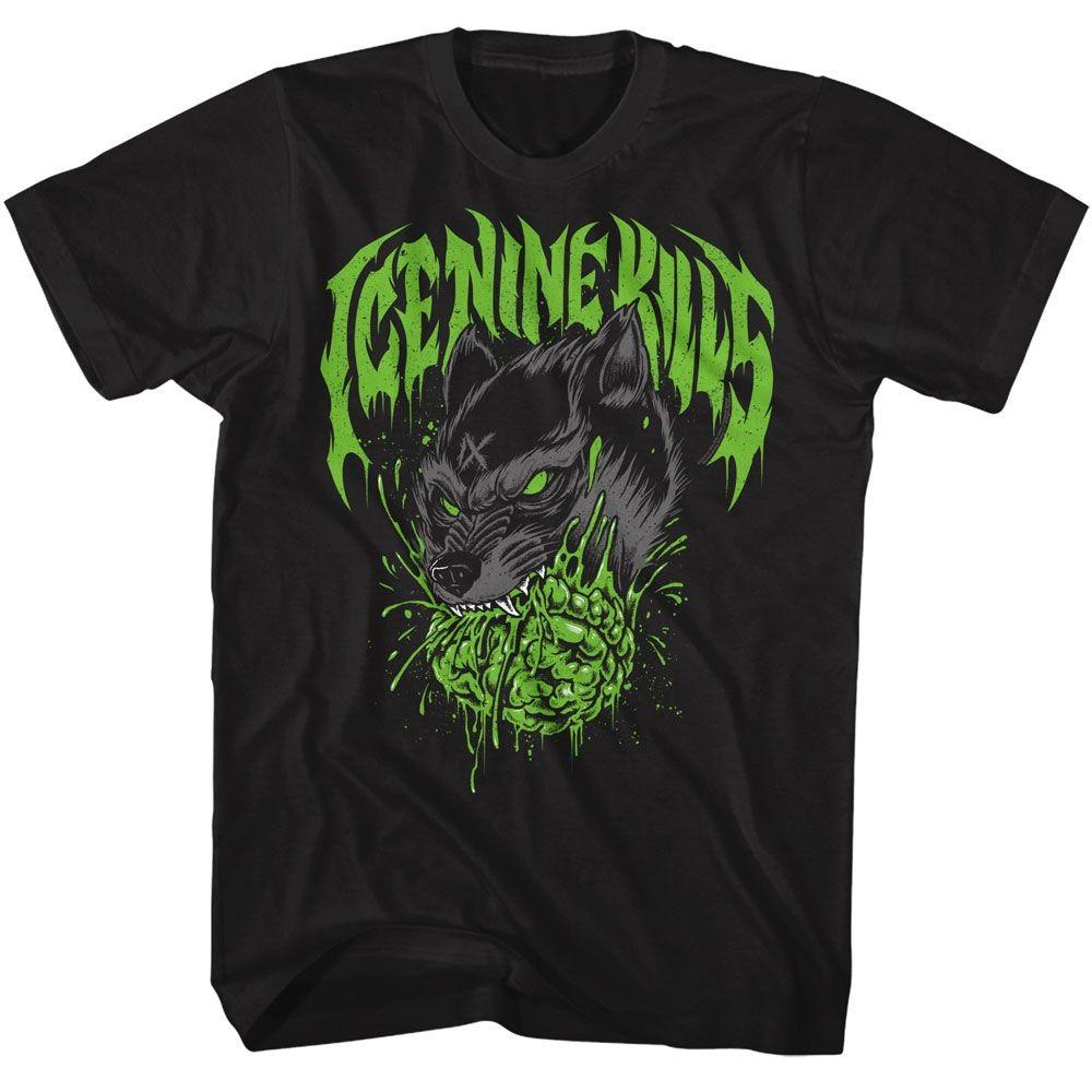 Ice Nine Kills Brain Wolf Black Music T-shirt Tops Tees Men's Women's Unisex