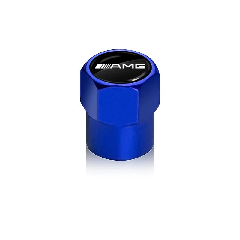 AABIF1 Car Valve Cap Wheel Tire Valve Caps Cover with Auto Stickers For Mercedes Benz C260 C200 C180 GLA/E/C Class E43 E260 E300 E320