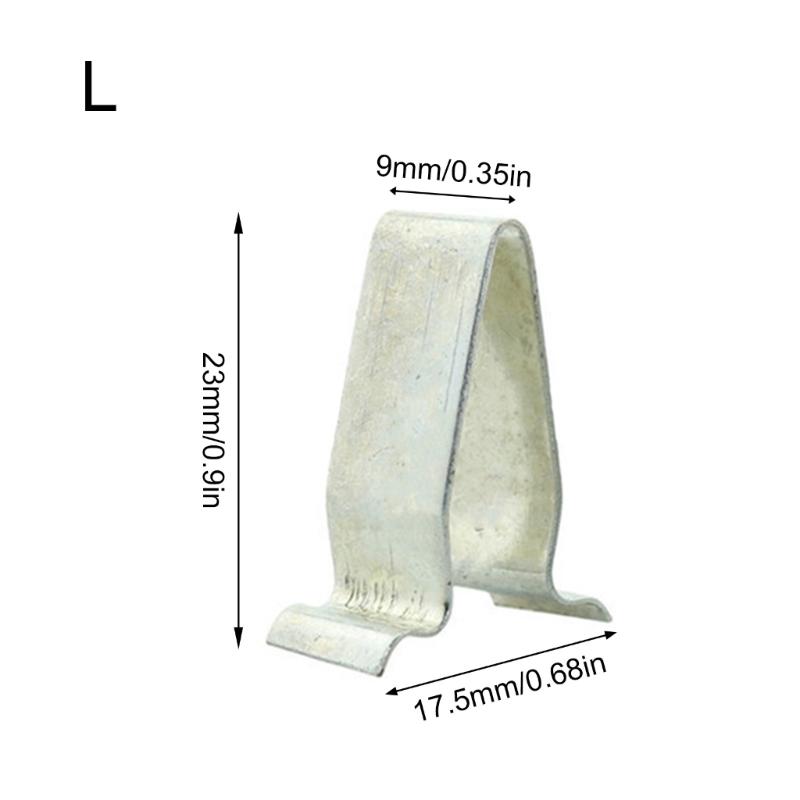 20 шт. Крепежные клипсы для багажника и задней двери Автомобильные аксессуары Пластиковые накладки на двери автомобиля Металлические зажимные клипсы Клипса для панели отделки