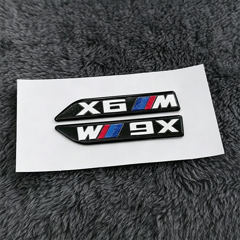 FD20-FD19-FD17-2pcs Car Body Side Badge Body Rear Trunk Decor Sticker For BMW X3 X4 X5 X6 F10 E90 E30 E39 E36 E87 E92 E83 F25 F26 E70 G06 E71