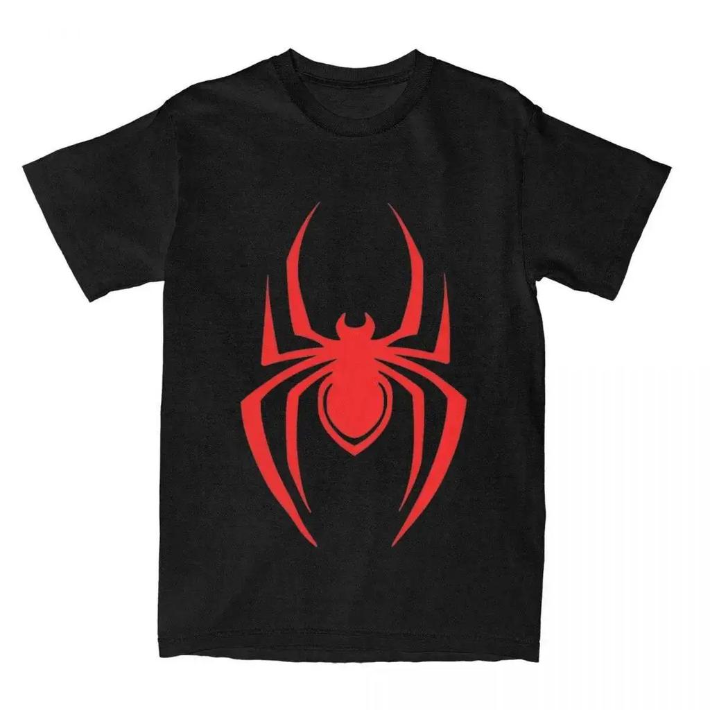 Футболка унисекс в стиле супергероя SpiderUnisex, повседневная, из чистого хлопка, с принтом, для унисекс и ЖЕНСКОЙ