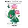 Изысканный ручной росписью лист лотоса Lotus мультфильм наклейки на сиденье для унитаза домашний декор Наклейка на стену самоклеющиеся наклейки для унитаза