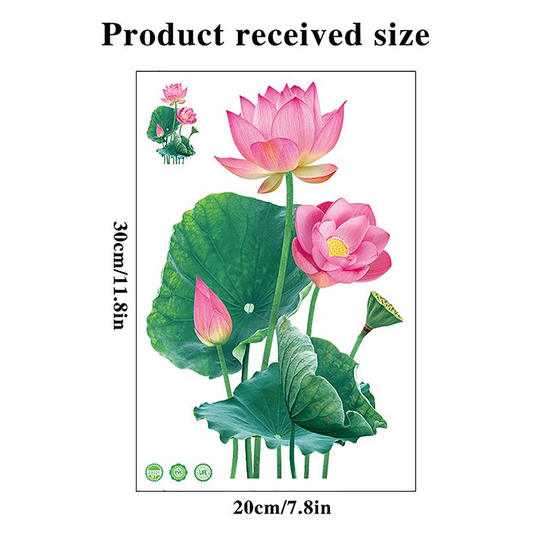 Изысканный ручной росписью лист лотоса Lotus мультфильм наклейки на сиденье для унитаза домашний декор Наклейка на стену самоклеющиеся наклейки для унитаза