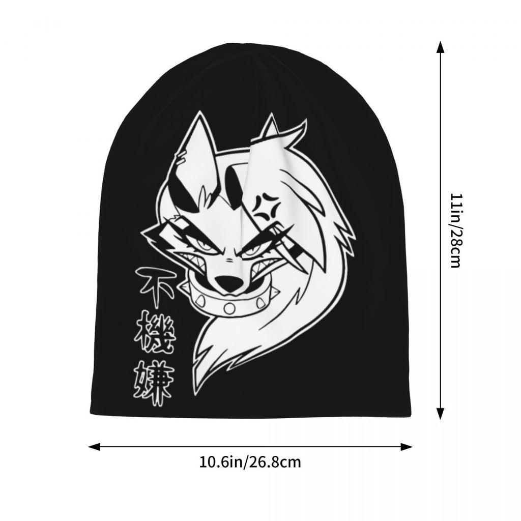 Шапки с капюшоном Loona, осенне-зимние уличные шапки Skullies, шляпа Helluva Boss, аниме для женщин унисекс, вязаные шапки, весенние шапки двойного назначения