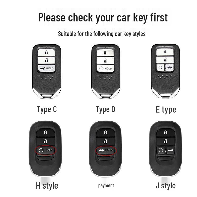 Stylish Key Cover for Eleventh Gen Civic, New CR-V, Accord, XR-V, Crown, HR-V, Xingge, and Haoying - Brown