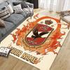 Custom Name Al Ahly SC2 Flannel Pattern Square Carpet,Area Rug,Carpet Rug for Living Room Bedroom Sofa Playroom Decor,Non-slip Floor Mat