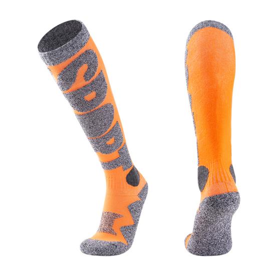 1 Pair Skiing Socks Anti-Fall Non-Slip Moisture-Absorbing Breathable Three-Dimensional Heel Thermal Outdoor Activities Ski