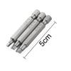3 Pcs/Set Screwdriver Bits High Hardness Sq1+sq2+sq3