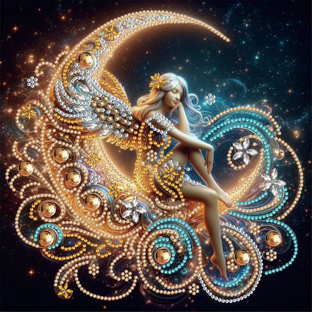 Алмазная мозаика, Алмазная мозаика специальной формы, Набор материалов для ручной работы (наклейки) 30 * 30 Алмазные наклейки Декоративная картина своими руками Трансграничный