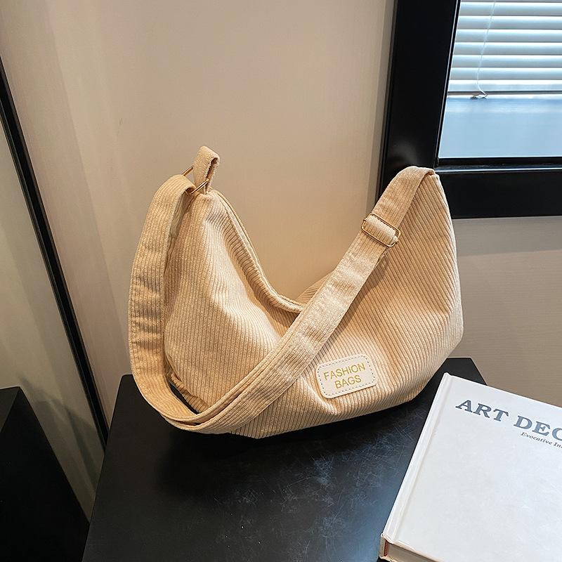 Женская сумка Сумка через плечо Вельветовая сумка-пельмень Новая сумка на плечо Стильная и простая сумка Большая вместимость