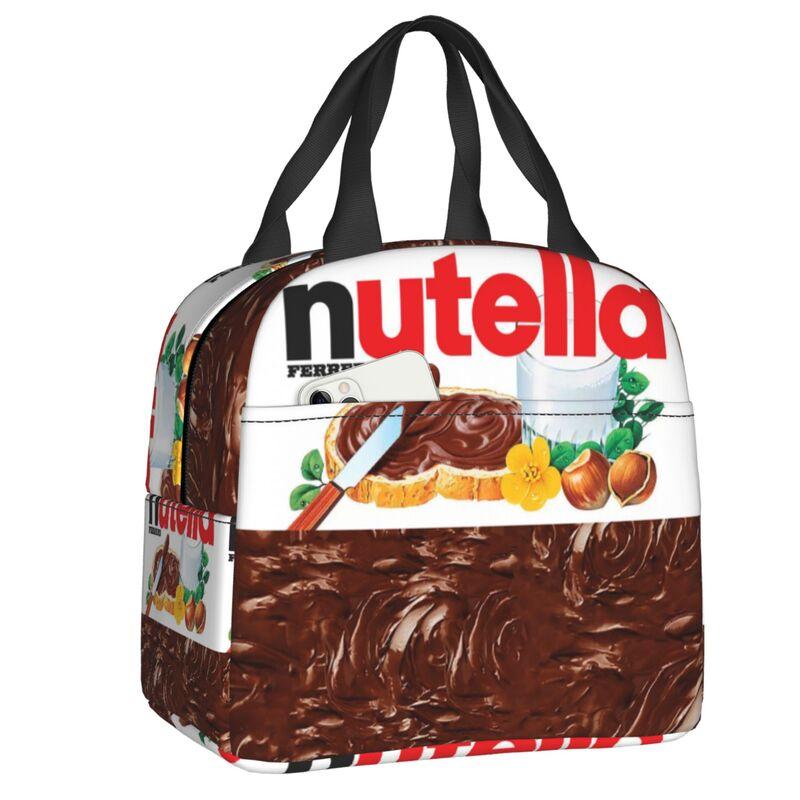 Индивидуальная сумка-ланчбокс с узором N-Nutellas, классическая, для мужчин и женщин, термосумка, утепленные ланч-боксы для взрослых, в офис