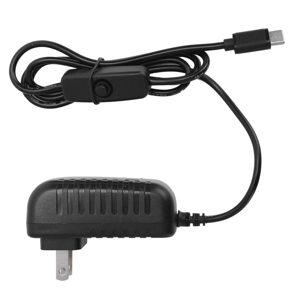 Блок питания для Raspberry Pi 4B 5V 3A TypeC зарядное устройство адаптер питания с выключателем вкл./выкл.