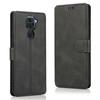Case for Xiaomi Redmi Note 9 Black, Shockproof PU Leather Protective Cover with Magnetic Closure, Flip Cover Holder
