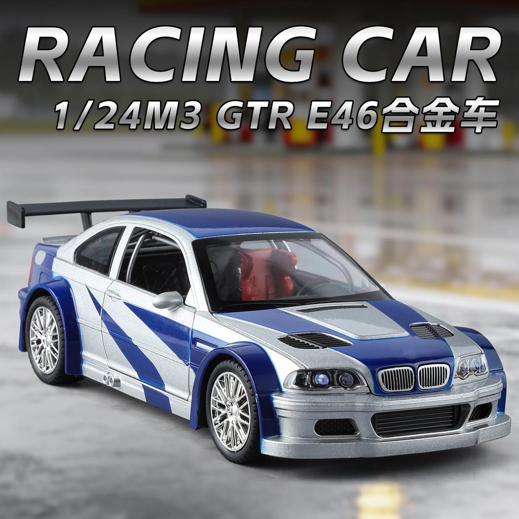 ACC1 1:24 BMW M3 GTR E46 Performance Road Racing Alloy Metal Diecast Model Car Home Trendy & Desktop Display Ornament Birthday Gifts