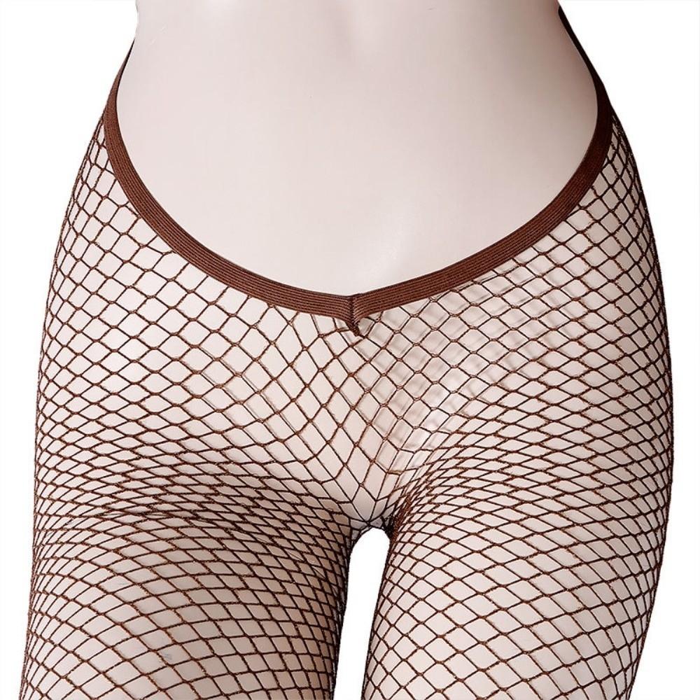 V-Cut Carnival Fishnet Stockings 5 Colors Sparkle Fishnets New Mesh Pantyhose  for Women