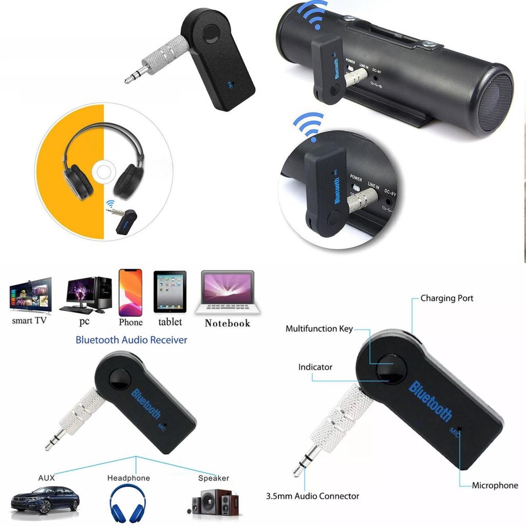 Высококачественный автомобильный Bluetooth-адаптер 3,5 мм беспроводной аудиоприемник для автомобилей
