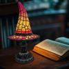 Yousheng витражная лампа в виде шляпы ведьмы с питанием от USB, винтажная шляпа волшебника, ночник для гостиной, спальни, ванной комнаты, кухни, прикроватный светильник