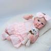 Lifelike 18 Inch Bettie Reborn Baby Doll with PP Cotton Cloth Body Soft Touch Newborn Dolls for Kids Hand-draw Hair Simulation Doll Child Holiday Gift