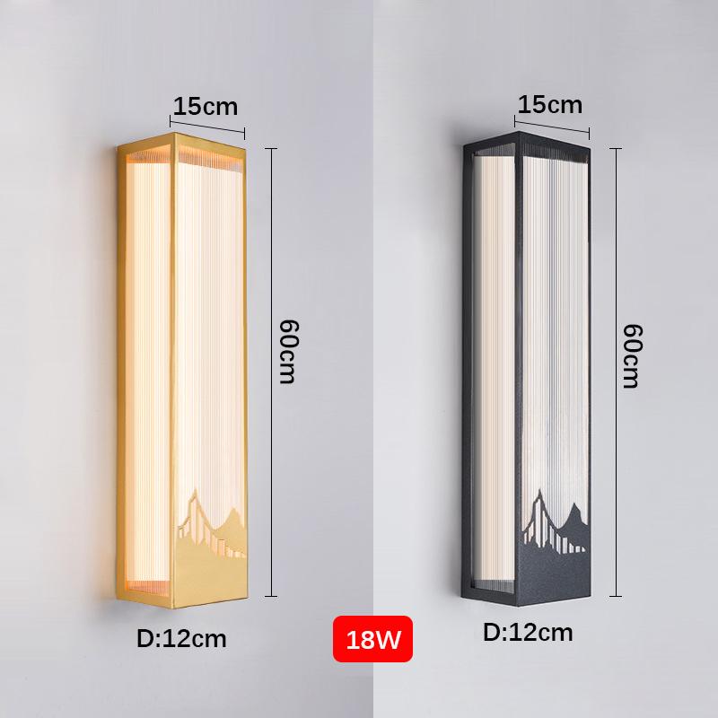 Уличный водонепроницаемый настенный светильник Столб Порожный светильник Колонна ворот Садовый настенный светильник Наружный балконный фара Освещение