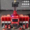 Multi-functional Rescue Fire Truck Toy with Alloy Sound, Light, and Spray Features