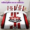 Flamengo football soccer Pattern Bedding,Quilt Set Quilt Cover Pillowcase Home Birthday Gift (1*duvet cover+2*pillowcase,without core)