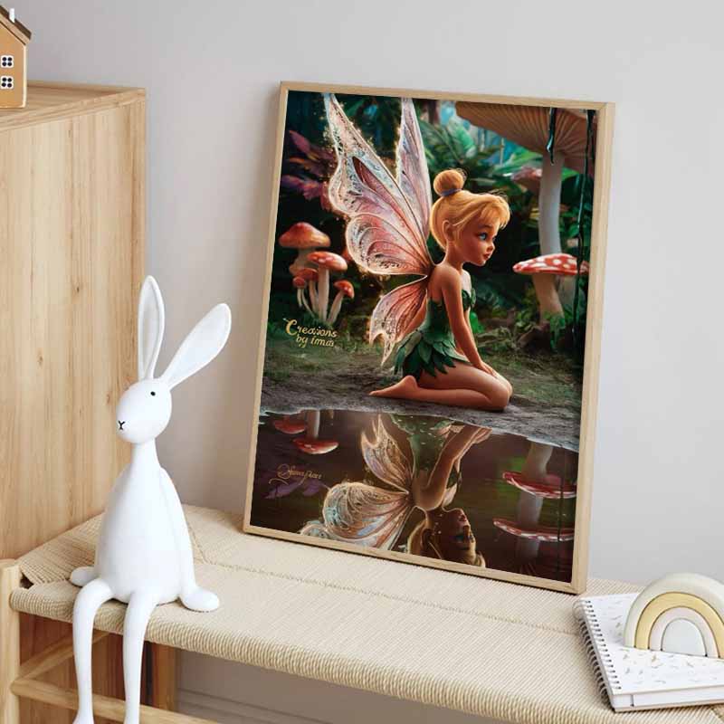 Disney 5D DIY Алмазная Живопись Прекрасная Фея Динь-Динь Иллюстрация Искусство Вышивка Мозаика Вышивка Крестом Домашний Декор Подарок Поделки