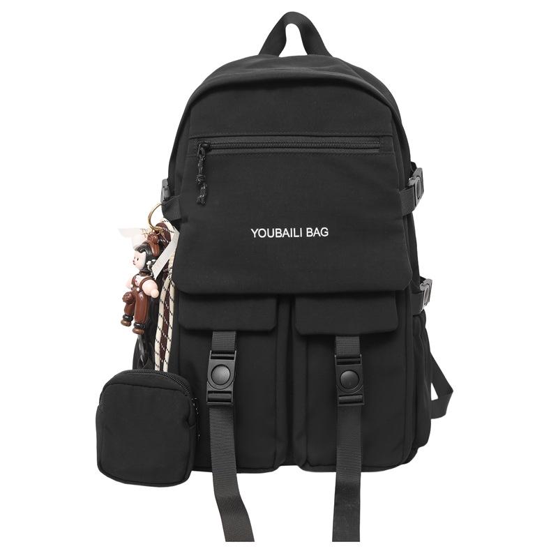 High-Capacity Backpack for Students: Stylish and Trendy for Junior High, High School, and University