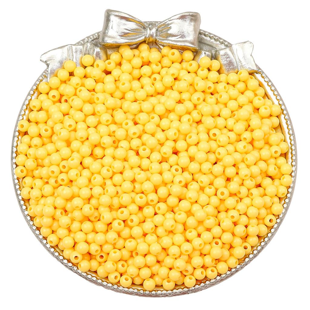 Бусины для браслета ручной работы 3/4 мм акриловые однотонные круглые бусины бусины ручная работа бусины для браслета россыпью бусины ювелирные аксессуары