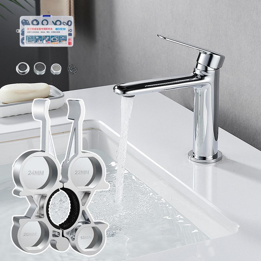 Faucet Aerator Key 12-in-1 Metal Rustproof Accessories Faucet Wrench Tool For Bathroom Kitchen Hotel Restaurant Home RV Garden