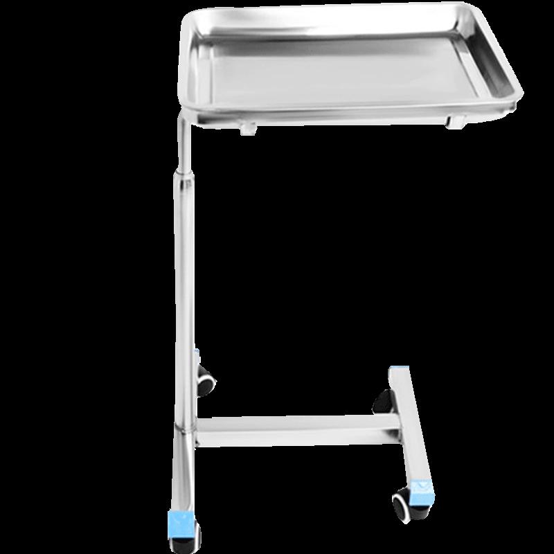 Adjustable Stainless Steel Medical Tray Cart
