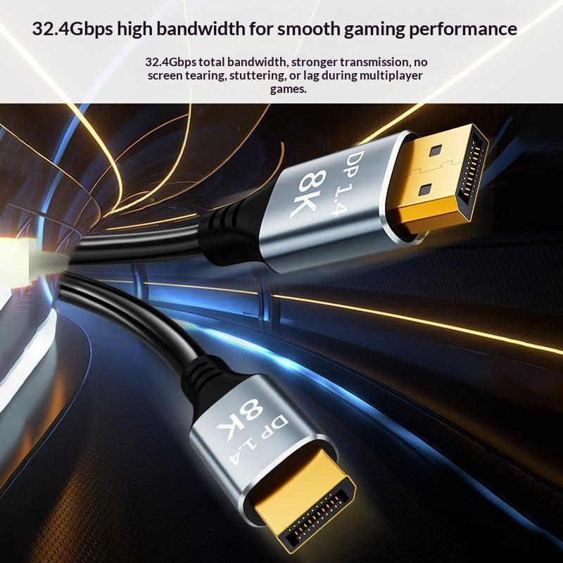 1 шт. 1/1,5/2/3/5 метров 4K 240 Гц 32,4 Гбит/с Displayport 1.4 8K 60 Гц Кабель Dp для ПК Монитора Игровых Аксессуаров