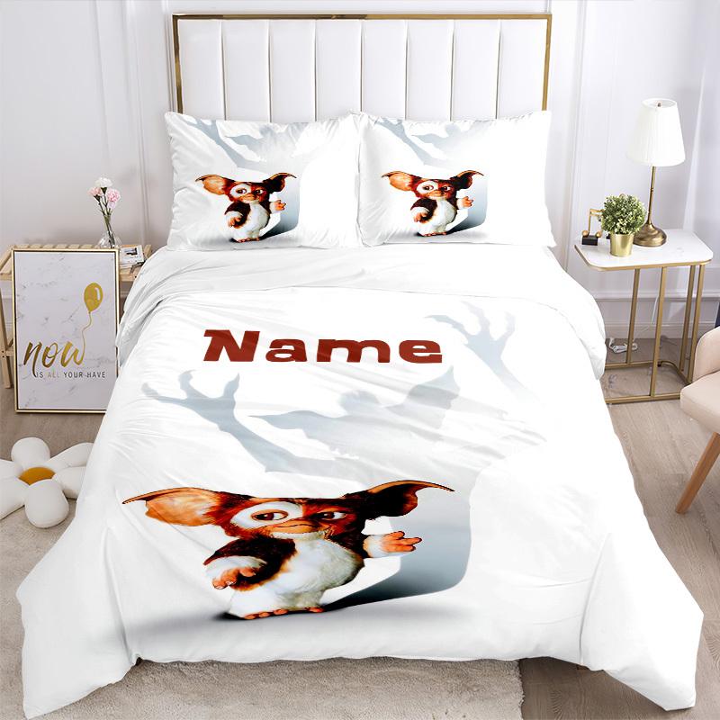 Gizmo Shadow Personalized Poster Bedding Set 3 Piece Comforter Cover Gift for Bedroom,Includes No Insertsjt006