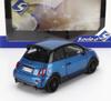 Модель автомобиля в масштабе 1/18 Fiat 500 Abarth SOLIDO 1/18 FIAT NUOVA 500 ABARTH 695 (ДАНЬ УВАЖЕНИЯ FIAT 131) 2022 СИНИЙ ЧЕРНЫЙ 1811303