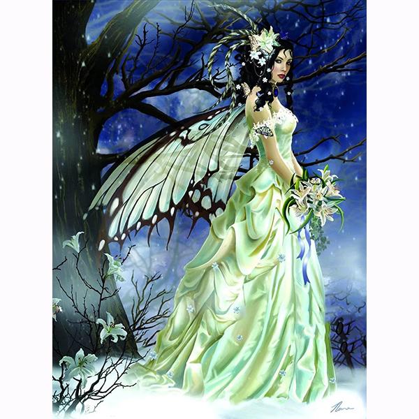 5D DIY Diamond Gothic Fantasy Art Butterfly Fairy Embroidery Diamond Painting Portrait Collection Abstract Diamond Painting