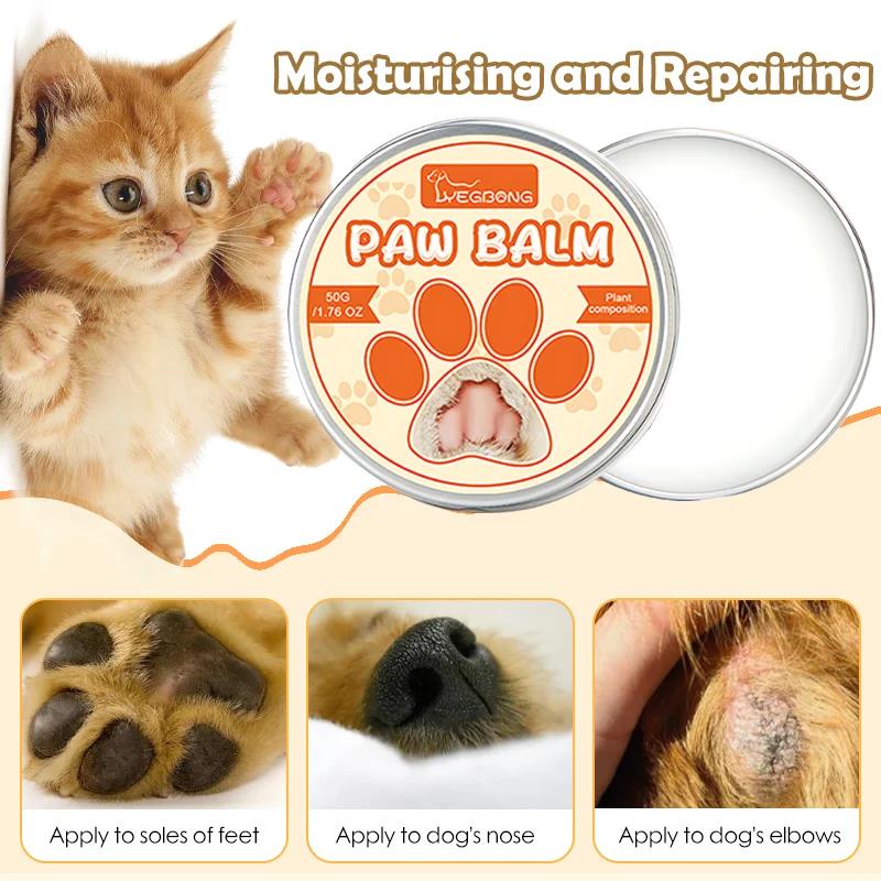 Pet Paw Moisturizing Natural Cream Dog Cat Paw Wax Protects From Cracks Dry Winter Care Supplies Moisturizer Cats Dog Paw Balm 4